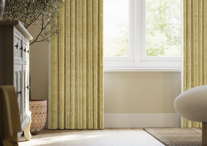 William Morris At Home Marigold Velvet, Ochre - Made to Measure Curtains - Image 5